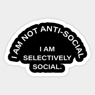 Anti Social Sticker